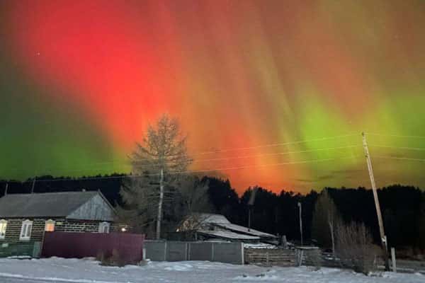В ночь с 11 на 12 ноября в небе над Уралом вновь может появиться северное сияние