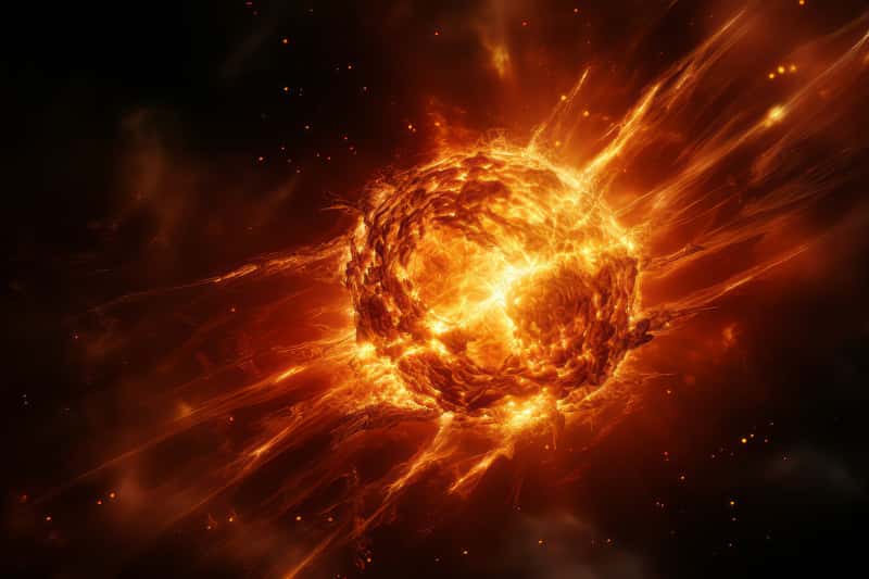 На Солнце произошла мощная вспышка 