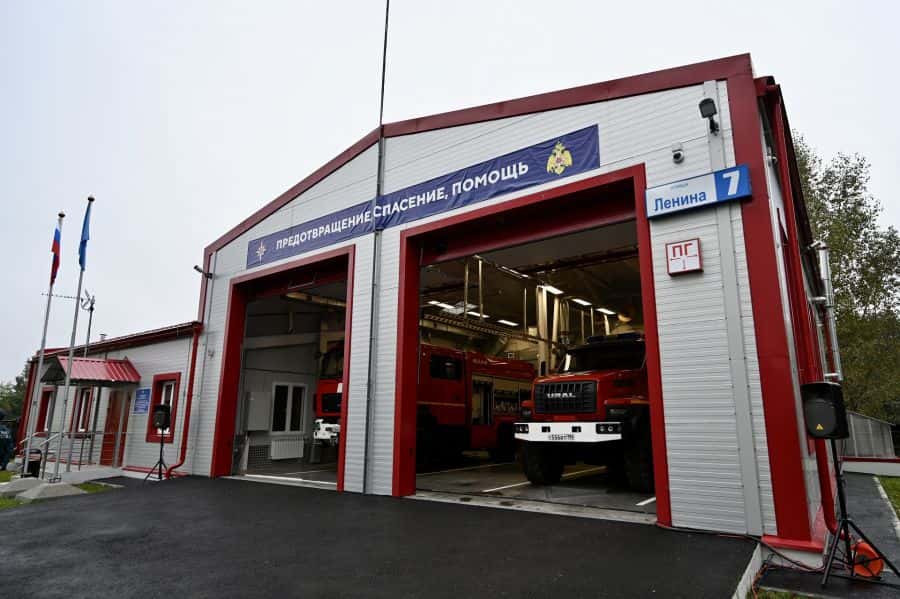 В посёлке Шабровский под Екатеринбургом открылось пожарное депо 