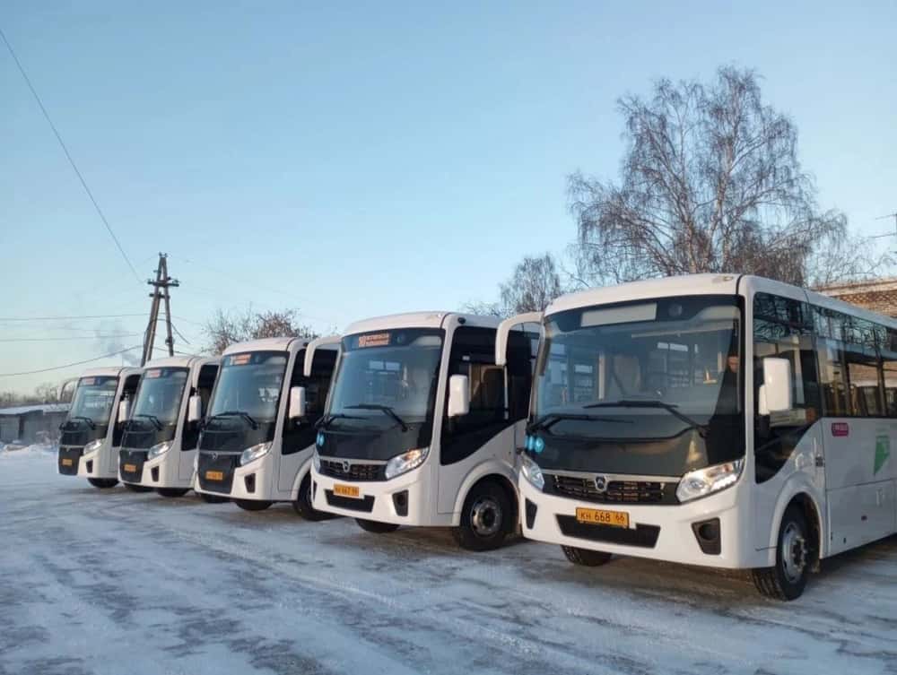 Новые автобусы вышли на линии в 16 муниципалитетах Свердловской области 