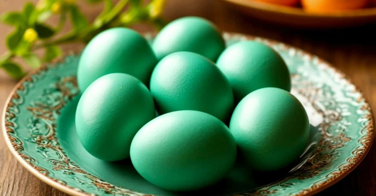 Шелуха — прошлый век: обливаю яйца ярким отваром — достаю роскошные крашенки-драгоценности, похожие на нефрит