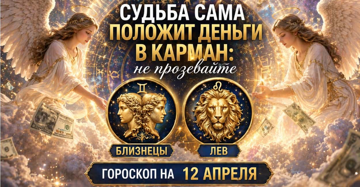 12 апреля звездный дождь прольется золотом на двоих — ангелы подписали небесный чек: ловите момент