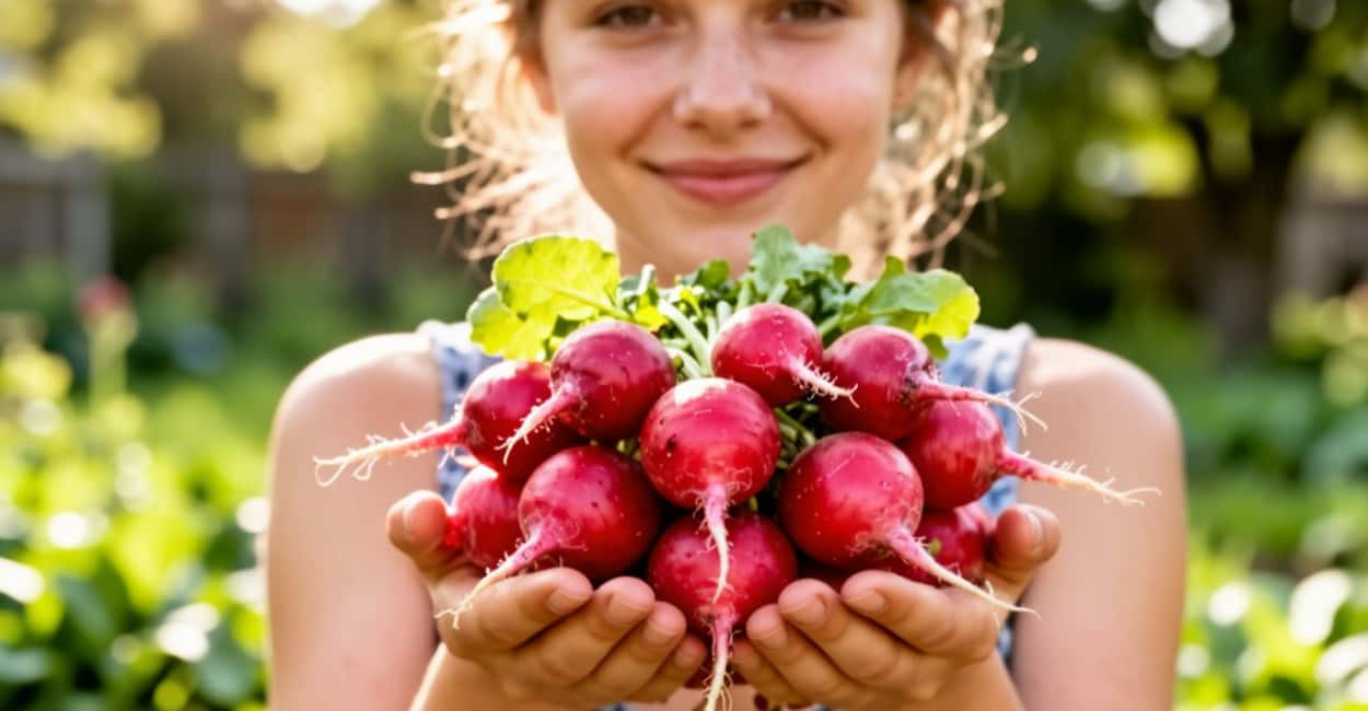 Как только редиска взошла — делаю 3 обязательные процедуры — корнеплоды зреют крепкие, ровные и без пышной ботвы