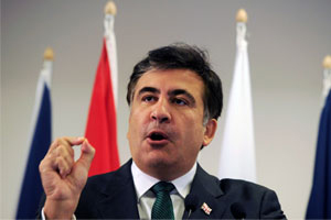 Саакашвили попрощался с народом через телевизор Саакашвили попрощался с народом через телевизор