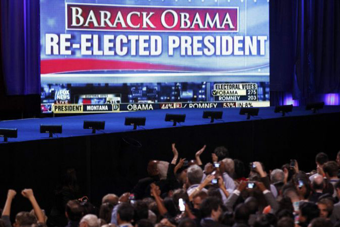 Обама побеждает на выборах в США Обама побеждает на выборах в США