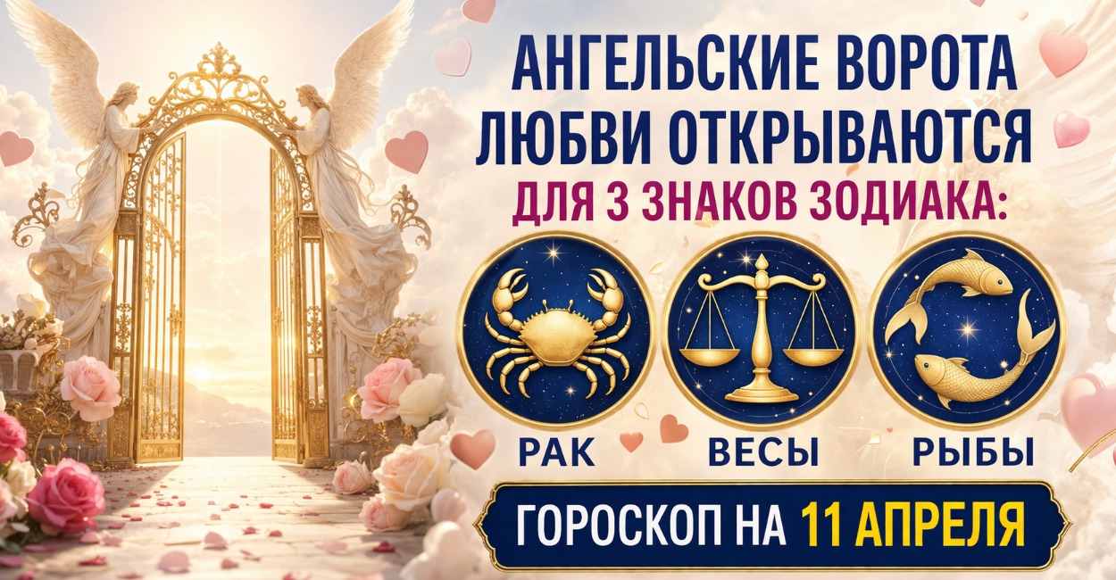 11 апреля Вселенная откроет врата любви трём знакам Зодиака — ангелы уже в пути: распахните свою душу