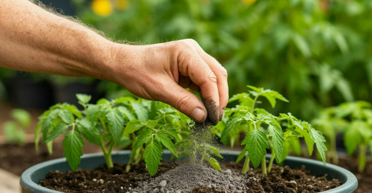 Томатам через неделю после пикировки — обязательно: 1 ст. ложка на 1 л — мощные корни и сумасшедший плодонос обеспечены