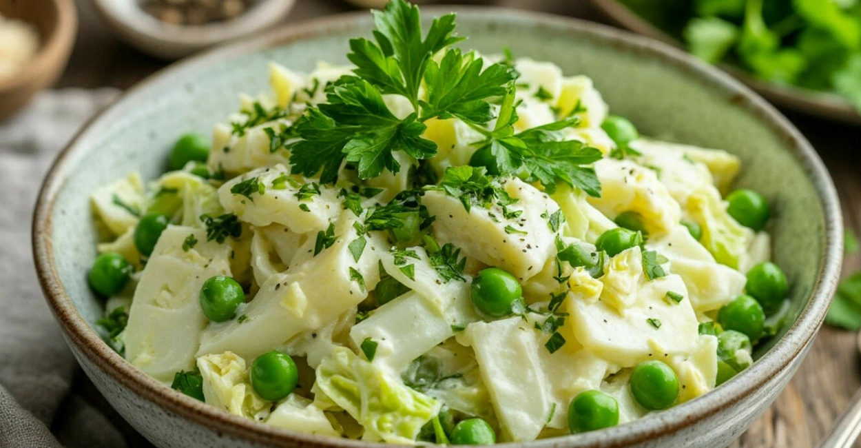 Беру банку горошка и нарезаю пекинку: этот обалденный салат готовится 2 минуты, а разлетается еще быстрее