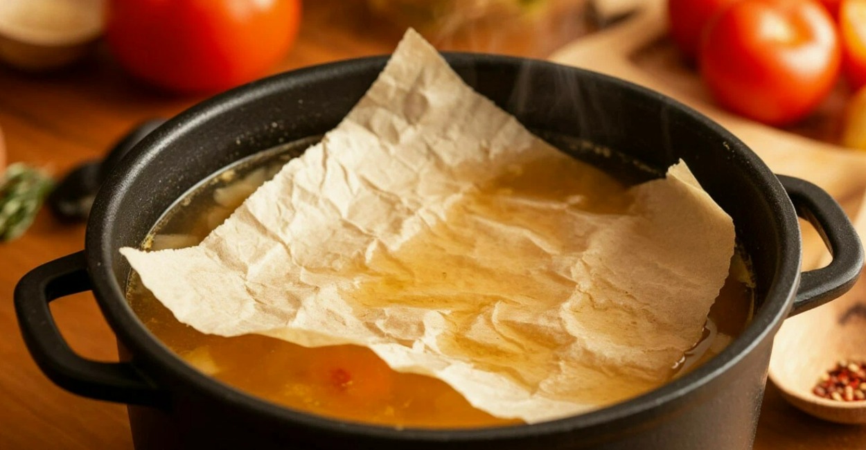 Плиту больше не заливает пеной — 1 проверенный трюк с бумагой, и любая варка — без утечки и жирных разводов