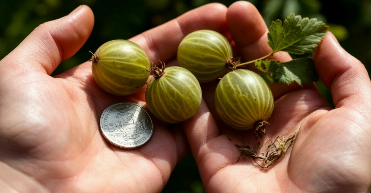 1 горсть под крыжовник в начале апреля — и ягоды наливаются с монету: крупные, сладкие, не лопаются