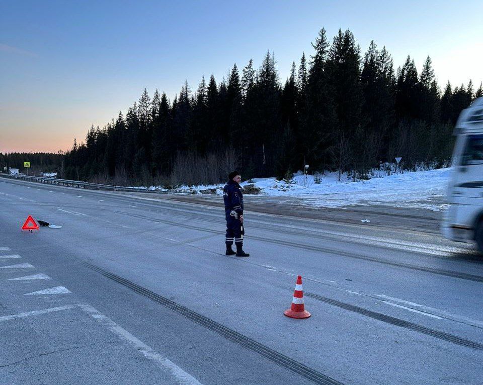 На Урале столкнулись легковушка и грузовик, водитель погиб 