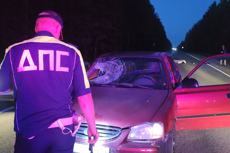 Ночью на трассе «Екатеринбург-Тюмень» в ДТП погиба женщина-пешеход