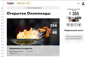 "Яндекс" в Екатеринбурге презентовал проекта слежки за Олимпиадой в Сочи online
