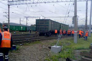 В Златоусте восстановили железную дорогу после аварии В Златоусте восстановили железную дорогу после аварии