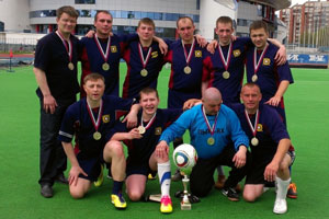 Сборная команда УТ МВД России по УрФО заняла 1 место в Чемпионате Всероссийского спортивного общества Динамо по мини-футболу