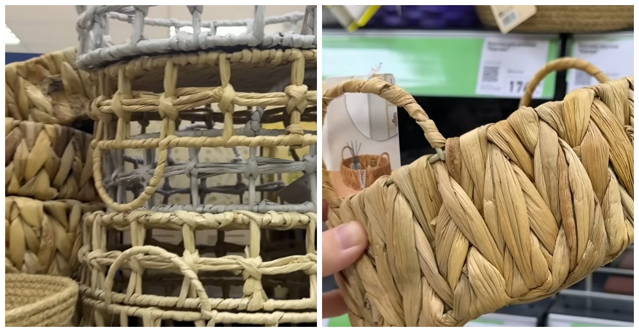 Купила плетеную корзинку в «Фикс Прайс» и переделала до неузнаваемости — гениальная задумка по использованию