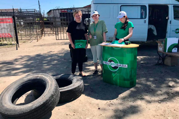 ЕМУП «Спецавтобаза»: Более 13 тонн автопокрышек сдали уральцы в утилизацию за полтора месяца