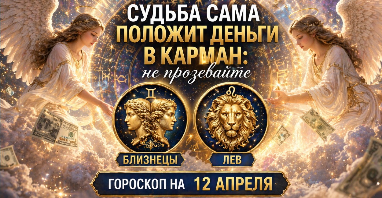 12 апреля звездный дождь прольется золотом на двоих — ангелы подписали небесный чек: ловите момент