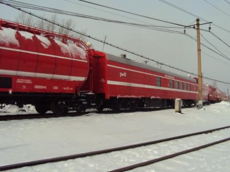 Модернизированный пожарный поезд будет дежурить на станции Камышлов Свердловской железной дороги