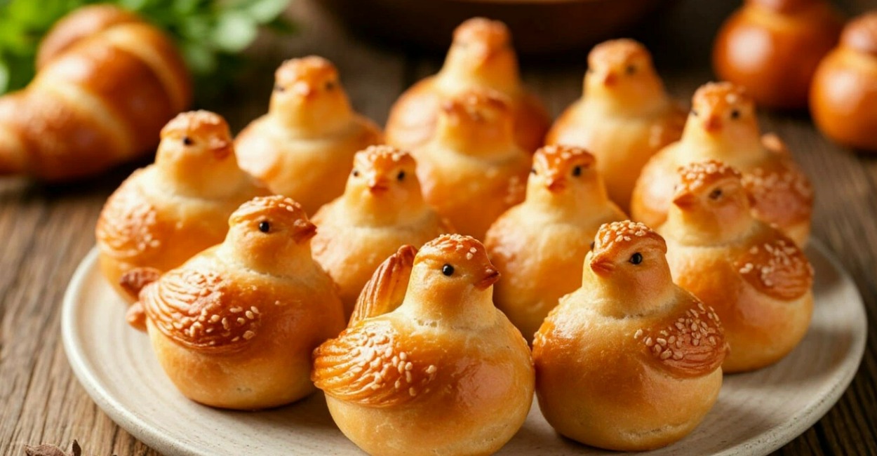 Беру муку и сахар — через полчаса целый противень жаворонков готов: ароматные постные булочки, как в детстве у бабушки