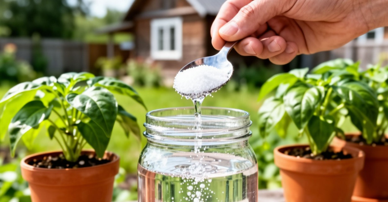 1 г на литр воды — и рассада перца прет как на дрожжах: мощные сеянцы порадуют уже через неделю