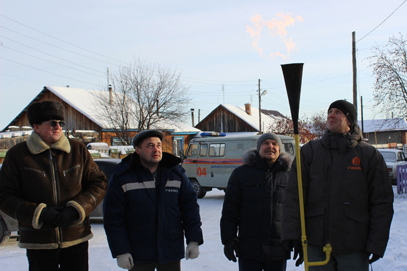 В селе Обуховское состоялся пуск газа