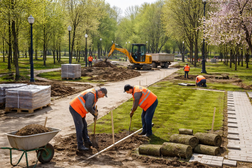Парк на Руднике в Нижнем Тагиле закрыли до осени: что там сделают за 6 месяцев | Парк Рудника в Нижнем Тагиле закрыли на ремонт: что там сделают к осени