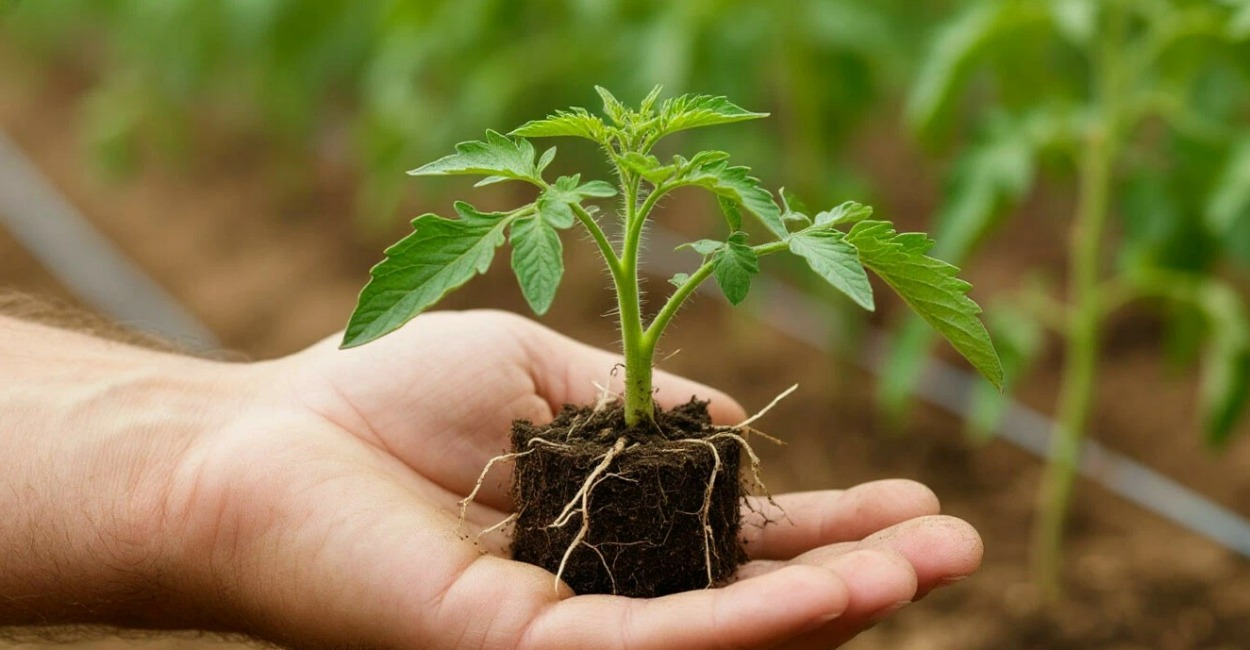 Пикирую томаты и перцы по-особенному— «голландский» метод: рассада прет наперегонки, а стебли мощные как дубки