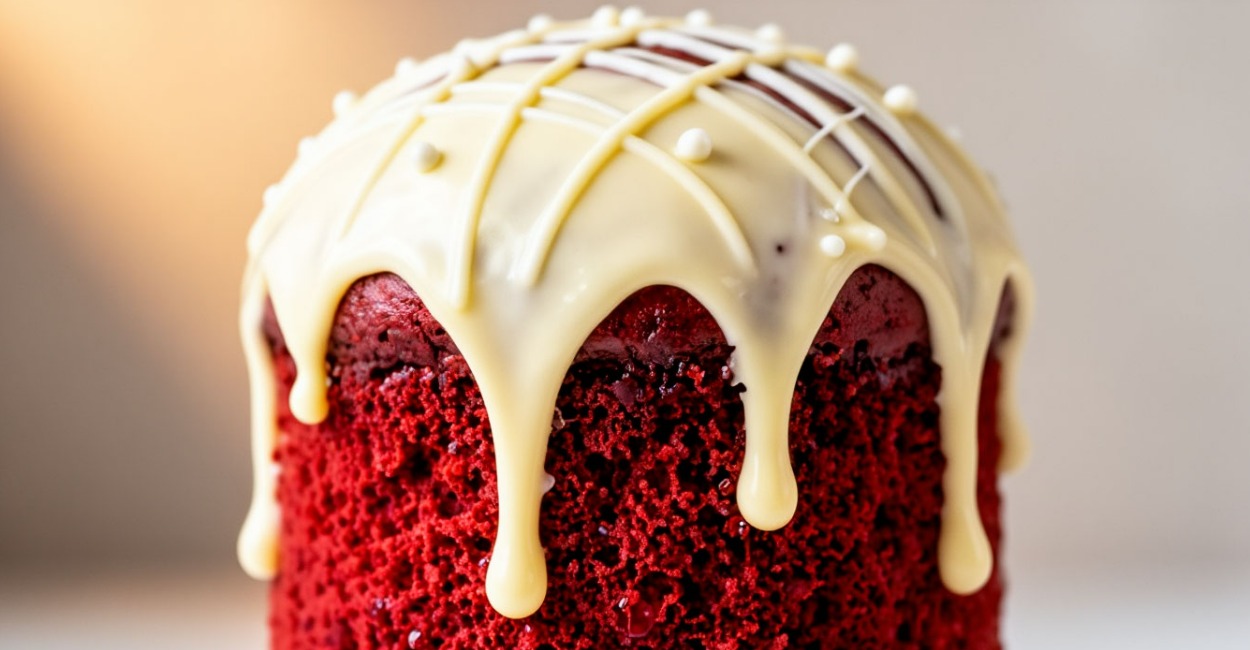 Кулич «Красный бархат» — яркий, быстрый, тающий во рту: рецепт на Пасху для тех, кто любит удивлять