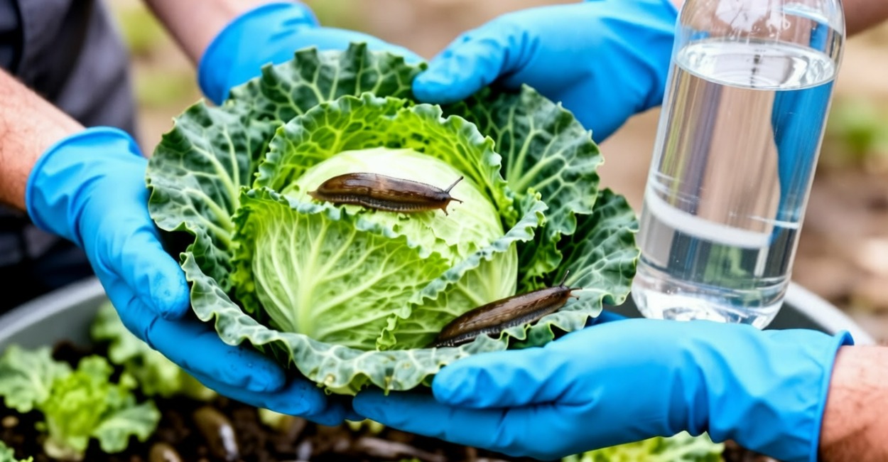 1 стакан на 3 литра —  на капусту: слизни дали драпака, что только хвостики сверкали