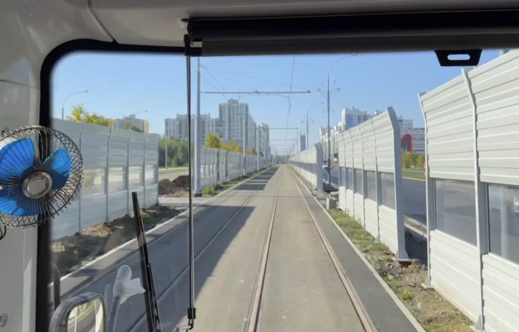 Дан технический старт движению трамвая в Академический район. Видео